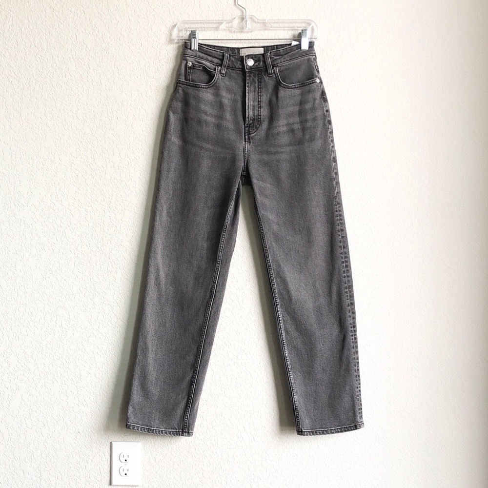 Everlane The Curvy Way High Jeans Washed Grey 26 Long Inseam